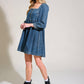 EXOTIC ESCAPE DENIM MINI DRESS