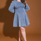 YOUR SWEETIE DENIM MINI DRESS
