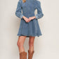 YOUR SWEETIE DENIM MINI DRESS