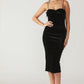SECRET GARDEN GLOW VELVET MIDI DRESS