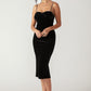 SECRET GARDEN GLOW VELVET MIDI DRESS