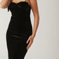 SECRET GARDEN GLOW VELVET MIDI DRESS
