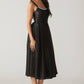 FLUTTERING FIELDS WOVEN MIDI DRESS