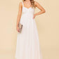 Flying Tomato ivory eyelet midi dress from the Love of Mine collection, featuring delicate eyelet details and a flowing silhouette.