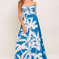 SLOW MORNINGS NAVY WOVEN MAXI DRESS