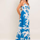 SLOW MORNINGS NAVY WOVEN MAXI DRESS