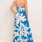 SLOW MORNINGS NAVY WOVEN MAXI DRESS