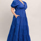 SUMMER GLOW ROYAL BLUE WOVEN MAXI DRESS