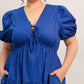 SUMMER GLOW ROYAL BLUE WOVEN MAXI DRESS