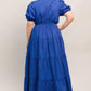 SUMMER GLOW ROYAL BLUE WOVEN MAXI DRESS