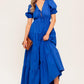 SUMMER GLOW ROYAL BLUE WOVEN MAXI DRESS
