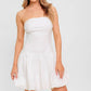 TWILIGHT WISH WOVEN TWILL MINI DRESS