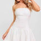 TWILIGHT WISH WOVEN TWILL MINI DRESS