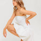 TWILIGHT WISH WOVEN TWILL MINI DRESS