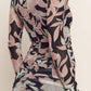 Black Flying Tomato muted romance power mesh midi dress with fitted silhouette and stylish design.