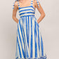 BLUE HORIZON BEAUTY WOVEN MIDI DRESS