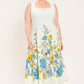 Flying Tomato Dreaming of the Coast woven midi dress in off-white with a relaxed, boho style, featuring a flowy silhouette and natural fabric.