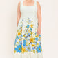 Off-white woven midi dress from Flying Tomato's Dreaming of the Coast collection, featuring a relaxed, stylish design.