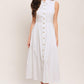 HEART OF WHITE WOVEN MIDI DRESS
