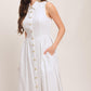 HEART OF WHITE WOVEN MIDI DRESS