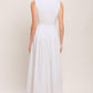 HEART OF WHITE WOVEN MIDI DRESS