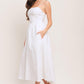 CLOUD PETAL WOVEN MIDI DRESS
