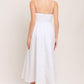 CLOUD PETAL WOVEN MIDI DRESS
