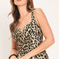 DESERT ROSE LEOPARD WOVEN MIDI DRESS