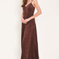 RAISIN RENDEZVOUS FAUX SUEDE MAXI DRESS