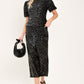 MIDNIGHT EDIT BLACK STATEMENT SKIRT