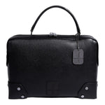 Thebagicon Grandmère Trunk Bag in leather, featuring vintage-inspired design with sturdy handle and detailed stitching.