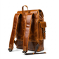 Earthen leather laptop backpack by Classy Leather Bags in a luxury leather design