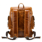Classy Leather Bags Earthen leather laptop backpack in luxury leather, shown from the front