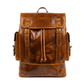 Earthen leather laptop backpack by Classy Leather Bags, luxury leather design with spacious compartments
