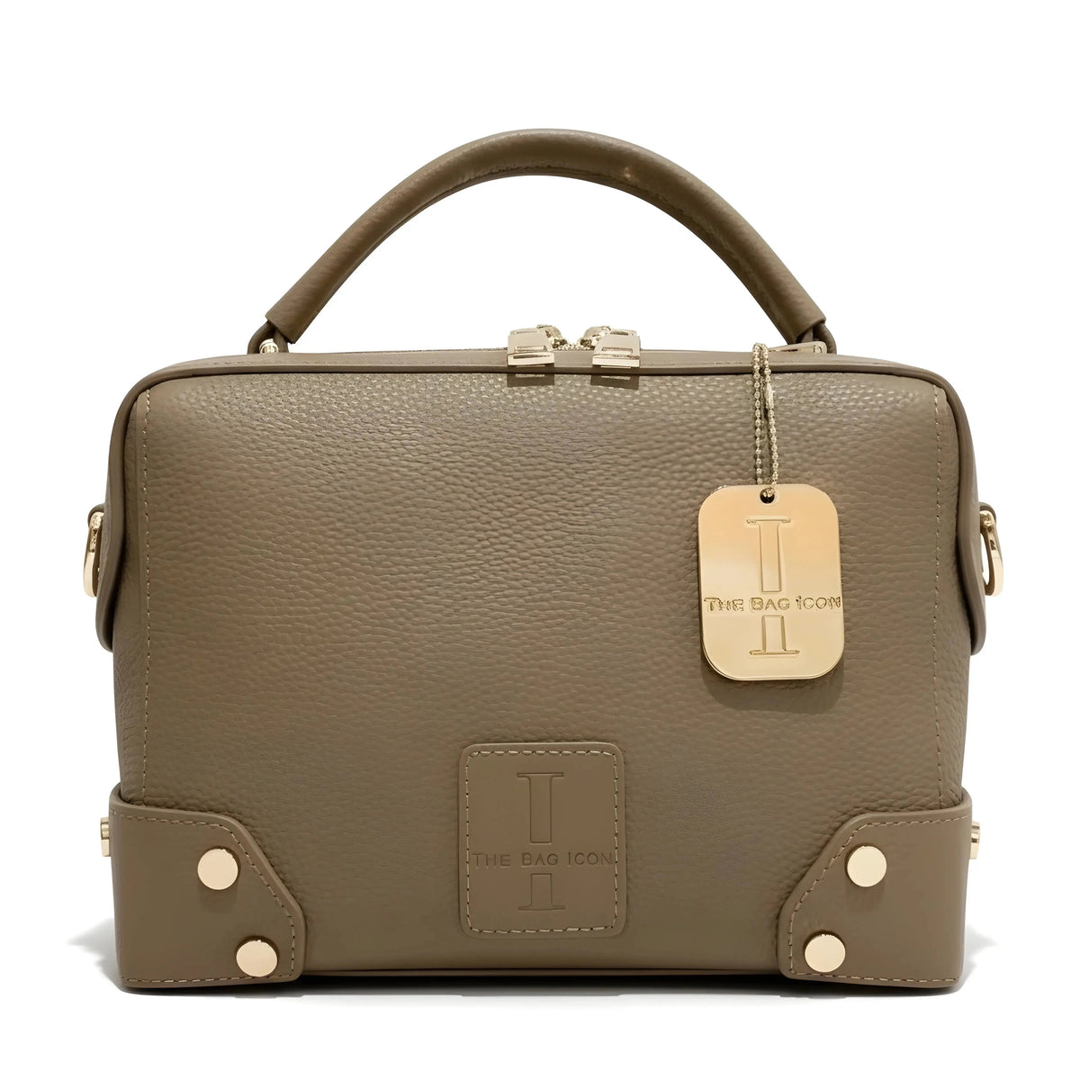 Leather petite Grandmère trunk bag by thebagicon, featuring a compact handbag and wallet with a vintage-inspired design.