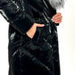 Genuine Silver Fox Fur Down Fill Coat