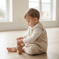 Organic Polka Dot Sherpa Baby Vest