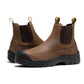 ROCKROOSTER Woodland Brown 6 inch Composite Toe Pull-on Leather Work Boots AK664