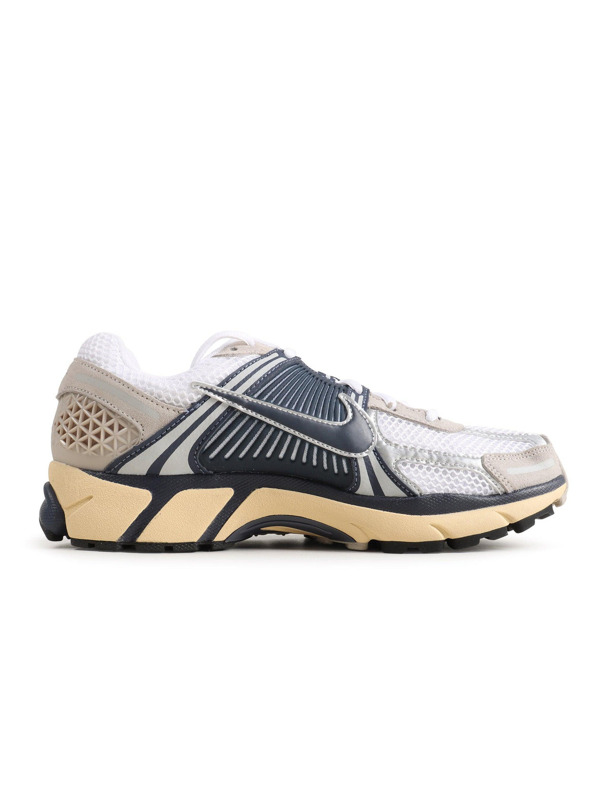 Nike men's Zoom Vomero 5 sneakers in Thunder Blue with layered mesh and suede upper