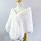 Pink Bridal Fur Shawl with Fleece Lining (Butterfly 07)