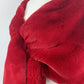 Red Bridal Fur Shawl with Fleece Lining (Audrey Red05)
