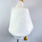 Pink Bridal Fur Shawl with Fleece Lining (Butterfly 07)