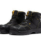 ROCKROOSTER Woodland Black 6 inch Waterproof Composite Toe Leather Work Boots AK663