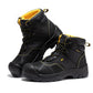 ROCKROOSTER Woodland Black 6 inch Waterproof Composite Toe Leather Work Boots AK663
