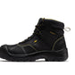 ROCKROOSTER Woodland Black 6 inch Waterproof Composite Toe Leather Work Boots AK663
