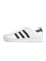 Adidas men's Superstar white and black sneakers by Denim Exchange