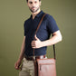 Leather Crossbody Bag for Travel Work