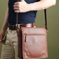 Leather Crossbody Bag for Travel Work