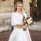 Ivory with Black Tips Faux Fur Wrap (Serena Wht03)