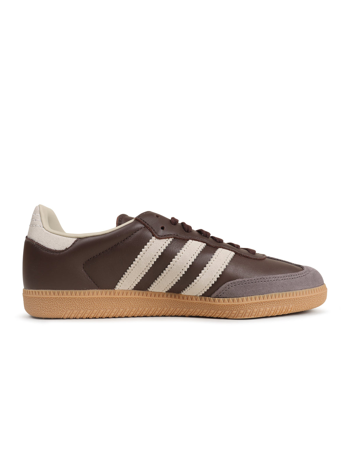 Adidas Mens Samba OG brown and putgre men's sneakers by Denim Exchange